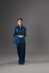 Embellished Satin Silk Co-Ord Set