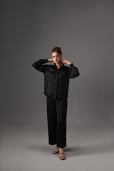 Embellished Satin Silk Co-Ord Set