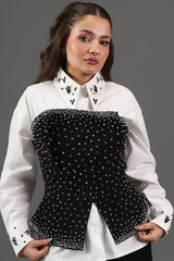 Embellished Crystal Corset