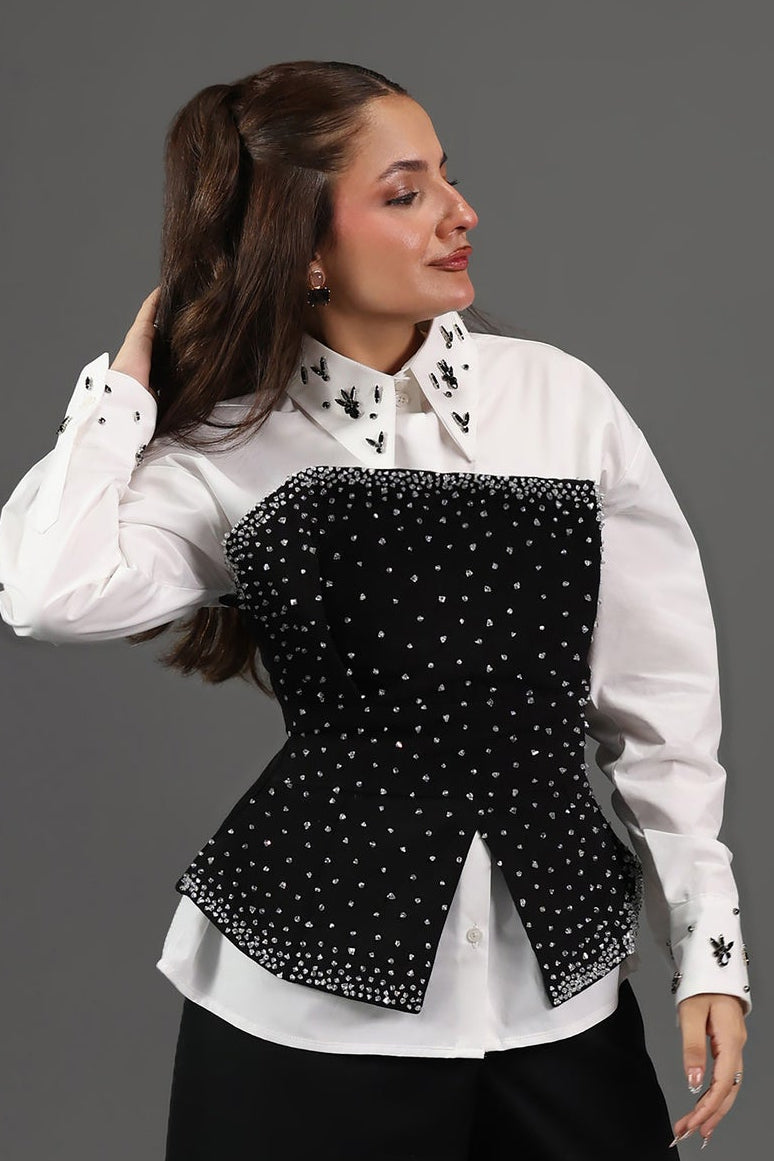 Embellished Crystal Corset