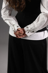 Embellished Shirt & Corset Set