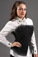 Embellished Crystal Corset
