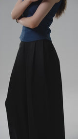 Wide Leg Pleated Palazzo Pants