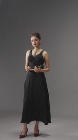 Structured Raw Silk Corset Top